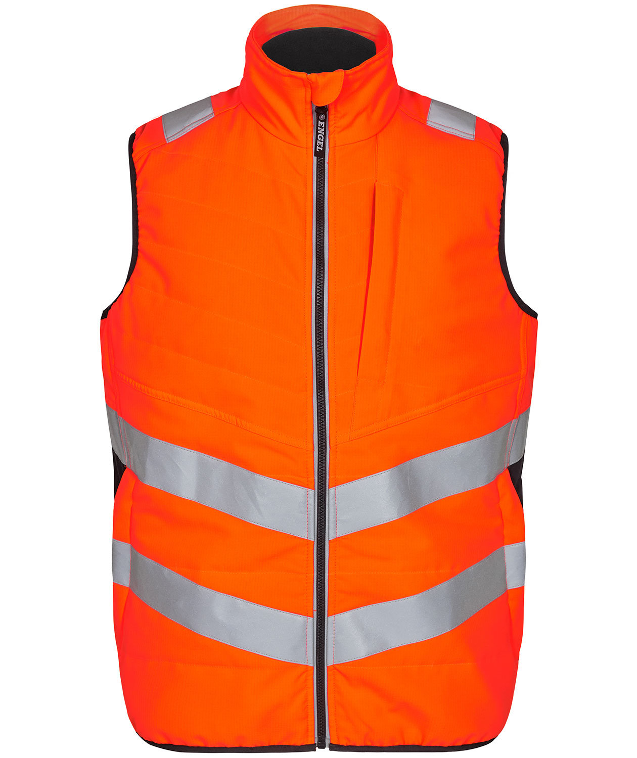 Engel Safety quilted vest, Hi-vis orange/Grey, Hi-vis orange/Grey, swatch
