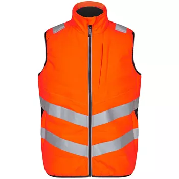Engel Safety quilted vest, Hi-vis orange/Grey