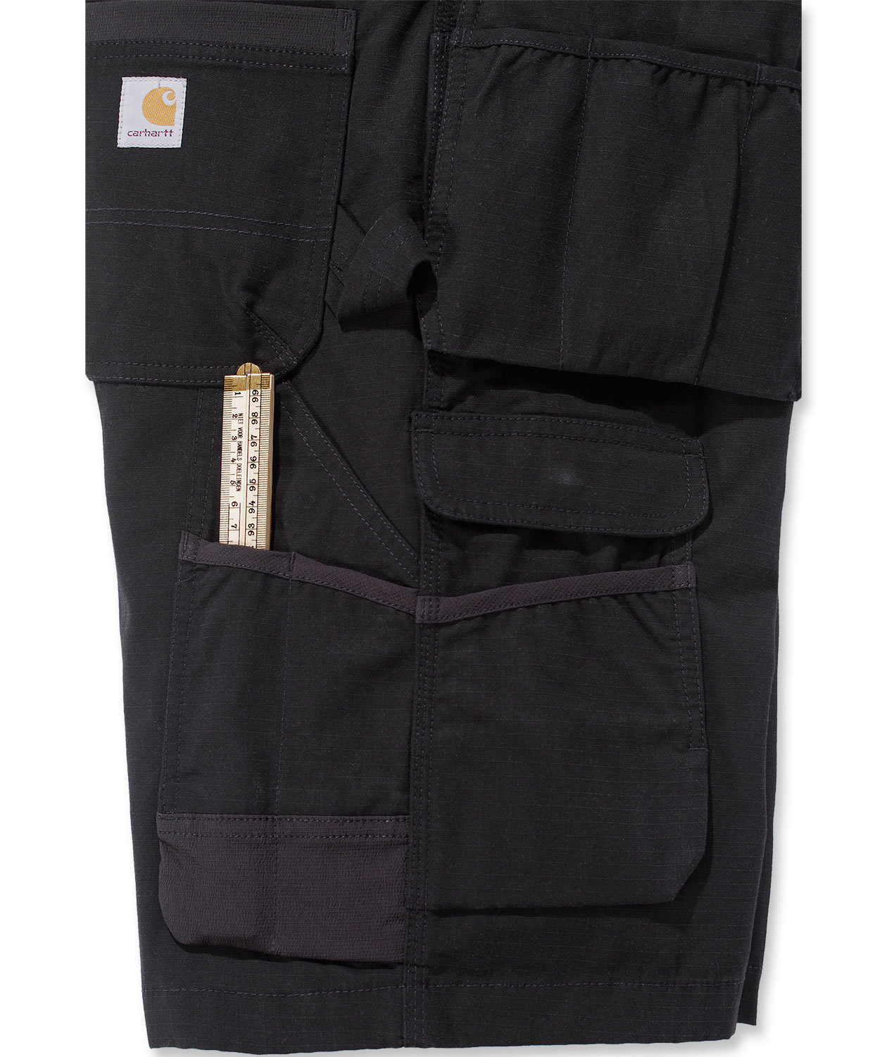 Carhartt h&aring;ndverkershorts, Svart, large image number 5