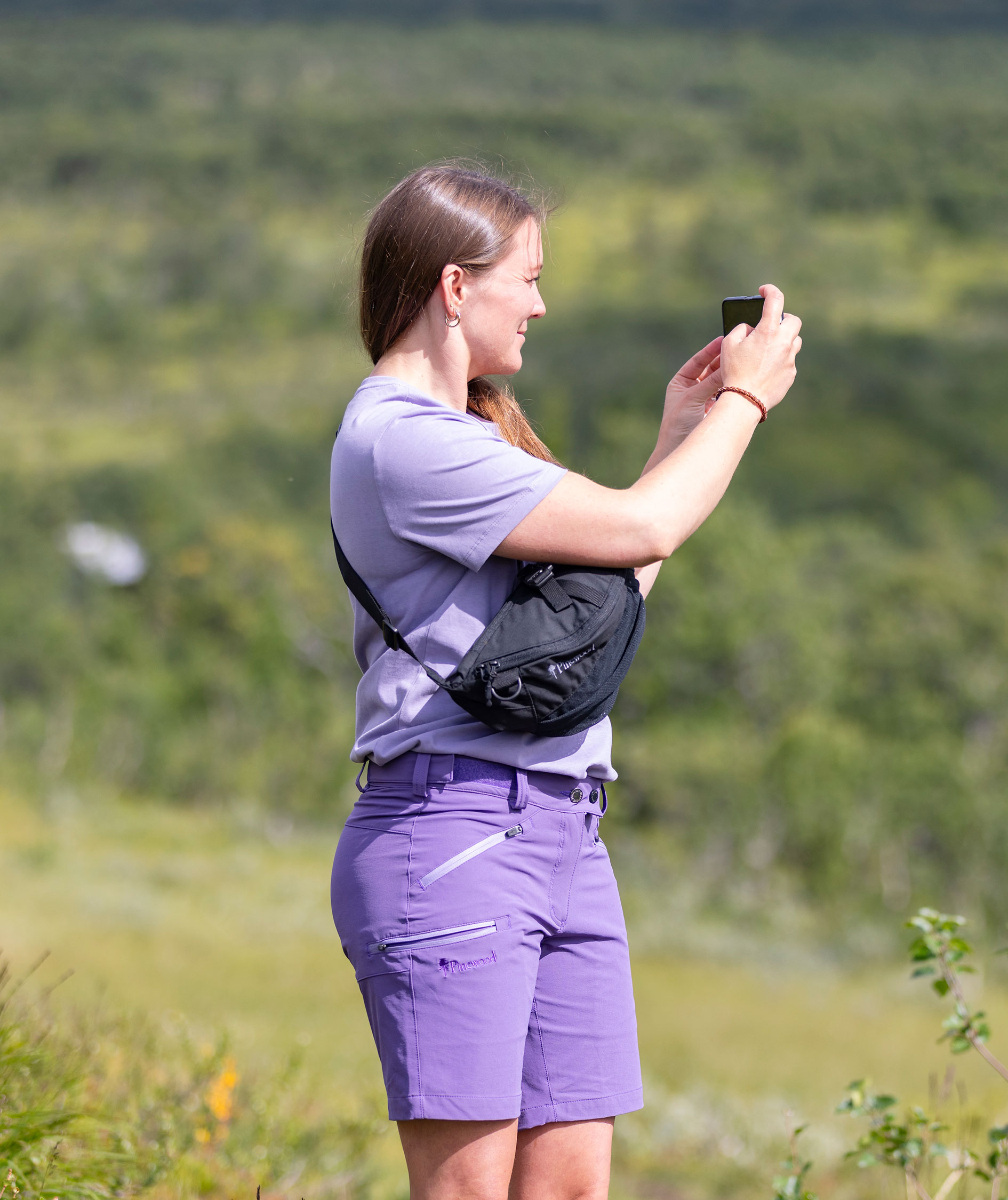 Pinewood&nbsp;Abisko Light dameshorts, Lilac, large image number 1