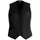 Kentaur women's server waistcoat, Black, Black, swatch