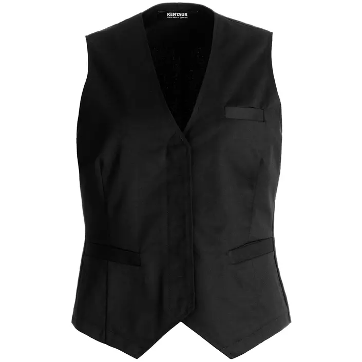 Kentaur women's server waistcoat, Black, large image number 0