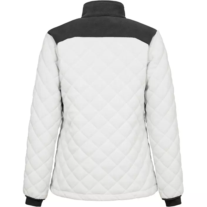 Engel Entire vatteret dame fleecejakke, Bone White/Anthracite Grey, large image number 3