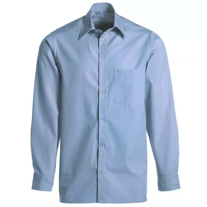 Kentaur comfort fit service skjorte, Blå Melange, large image number 0