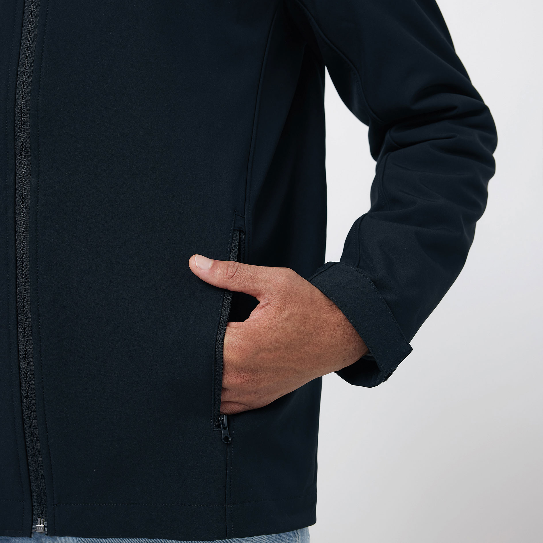 Iqoniq Makalu softshelljacka, Svart, large image number 8