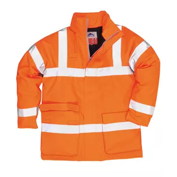 Portwest BizFlame rain jacket, Hi-vis Orange