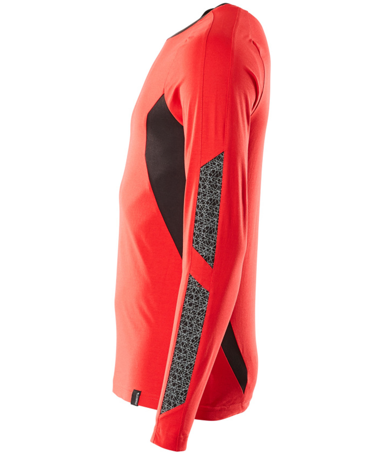 Mascot Accelerate l&aring;ng&auml;rmad T-shirt, Signal r&ouml;d/svart, large image number 3