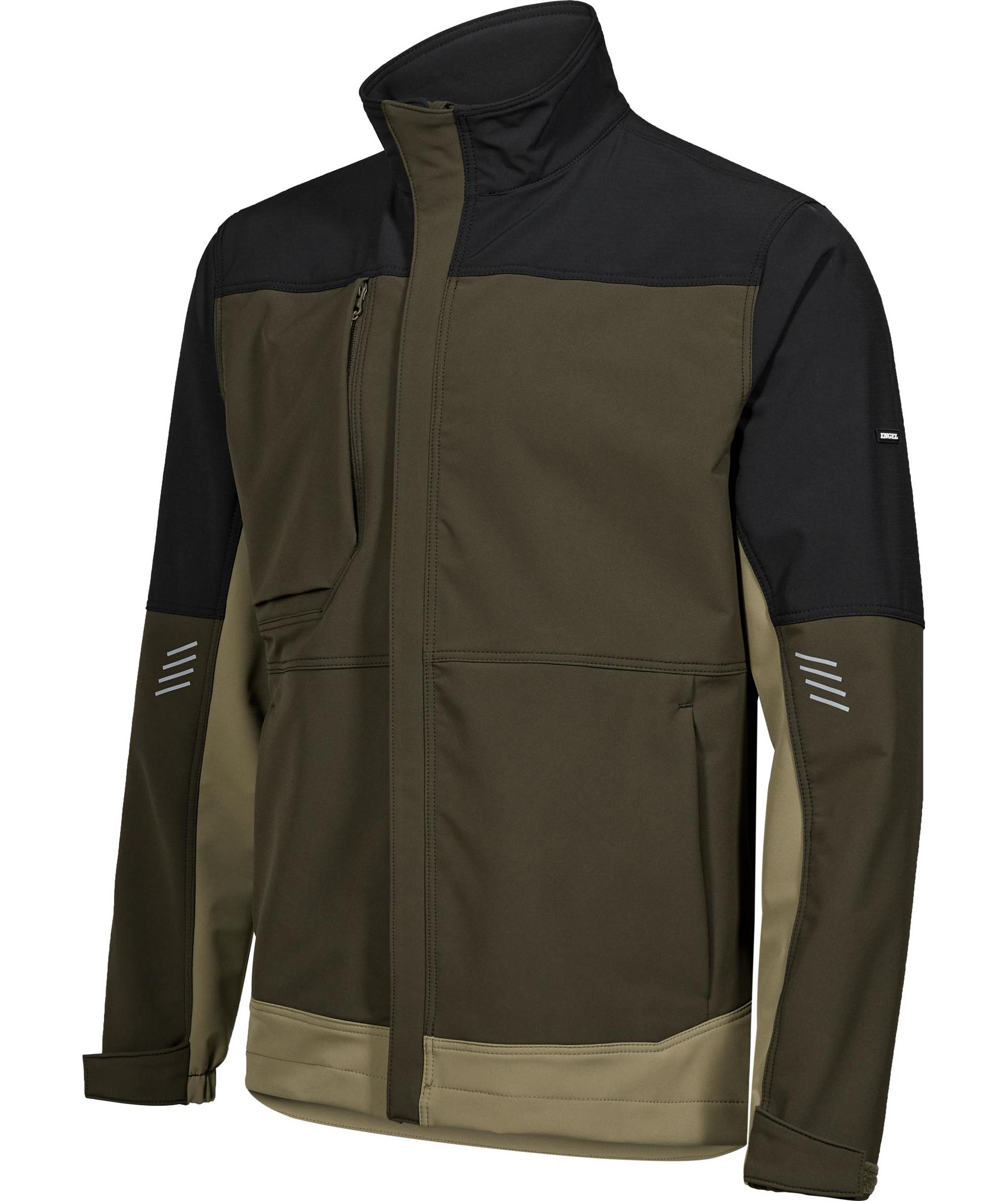Engel Entire work jacket full stretch, Forest Green/Black, large image number 5