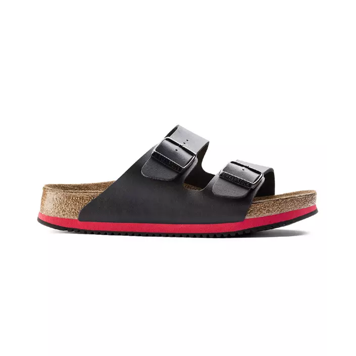Birkenstock Arizona Narrow Fit SL sandals, Black/Red, large image number 4