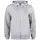Clique Basis Active hoodie with full zipper, Grey Melange, Grey Melange, swatch