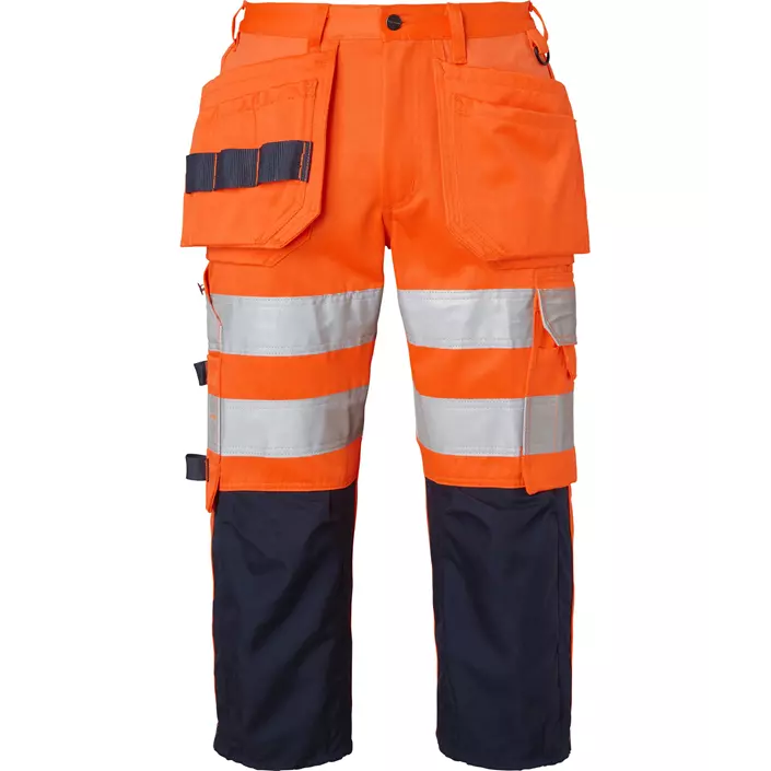 Top Swede 3/4-Handwerkerhose 218, Hi-Vis Orange/Navy, large image number 0
