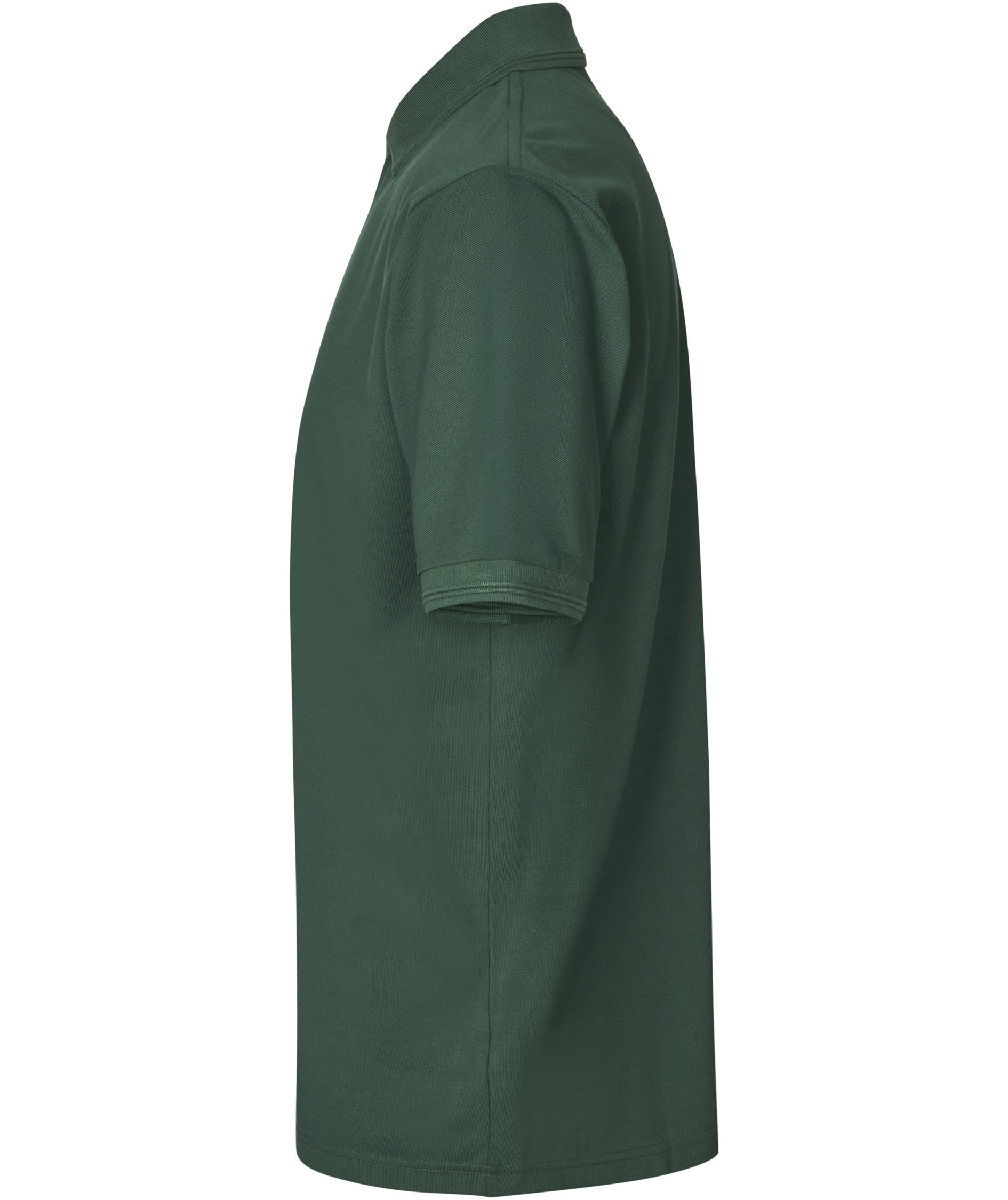 ID PRO Wear Polo T-shirt med trykknapper, Flaskegr&oslash;n, large image number 3