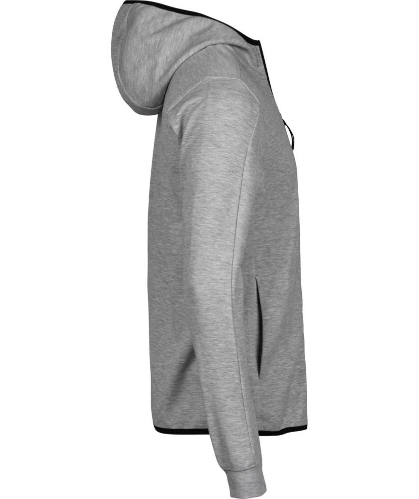 Tee Jays Athletic h&aelig;ttetr&oslash;je med lyn&aring;s, Heather Grey, large image number 3