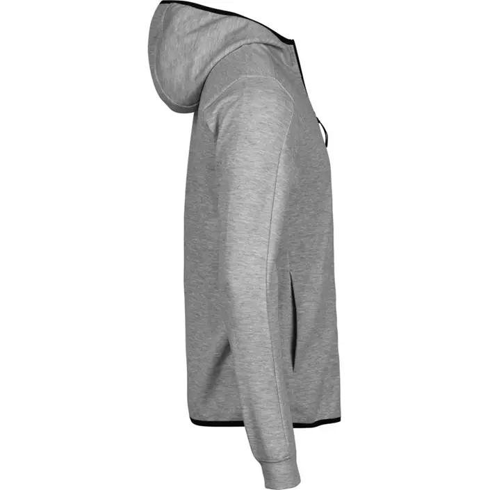 Tee Jays Athletic hættetrøje med lynås, Heather Grey, large image number 3