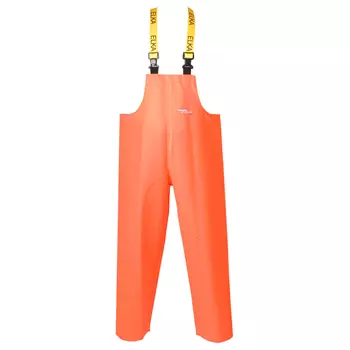 Elka Fishing Extreme PVC Heavy rain bib and brace trousers, Hi-vis Orange