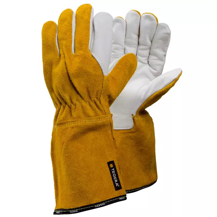 Tegera 8 welding gloves, White/Yellow, large image number 0