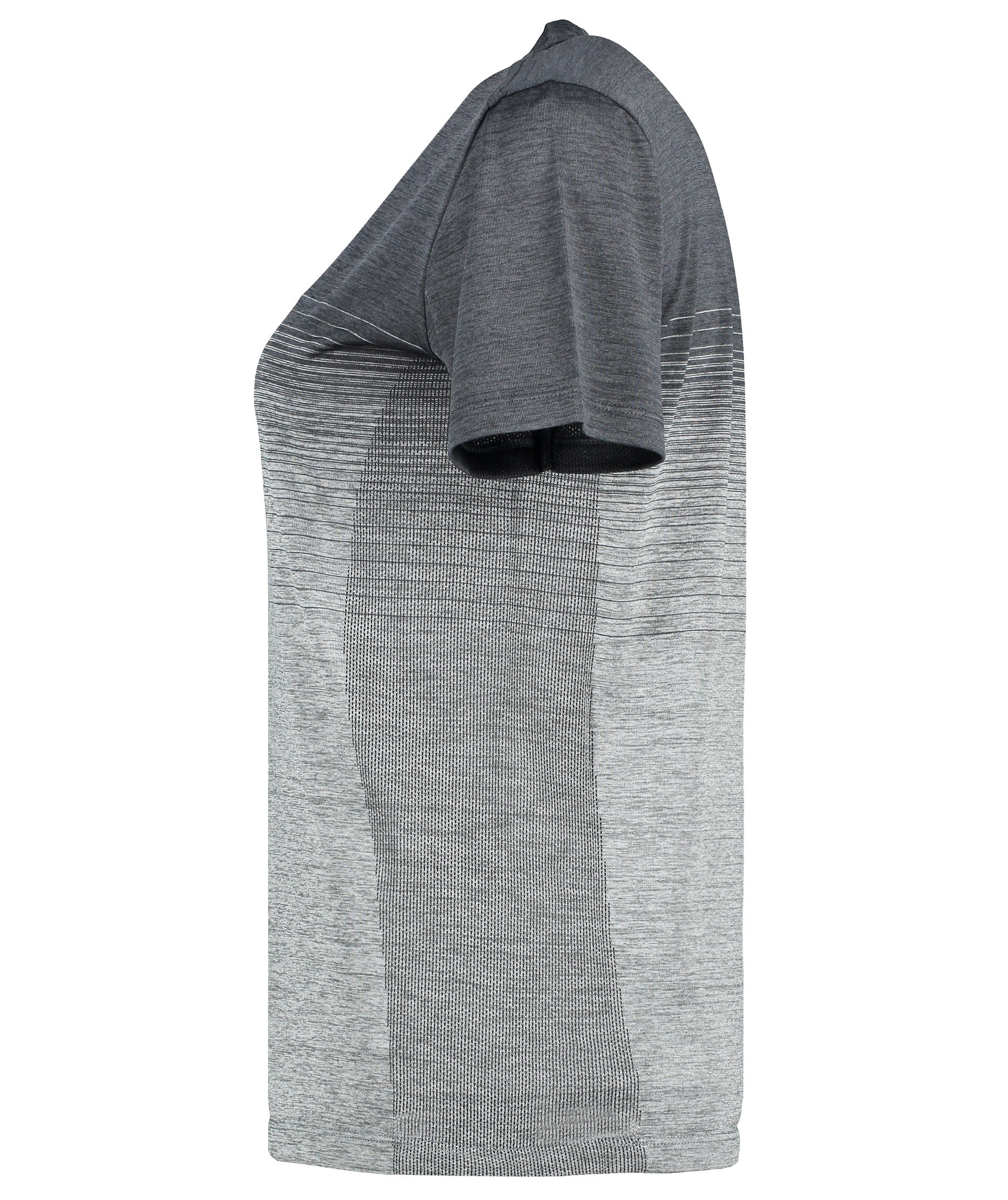 GEYSER seamless striped women's T-shirt, Anthracite melange, large image number 3