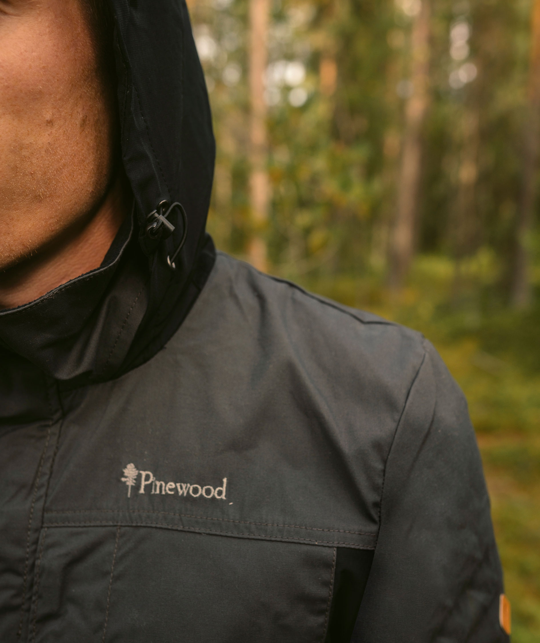 Pinewood Finnveden Trail Hybrid jakke, M&oslash;rk Antracit/Sort, large image number 11