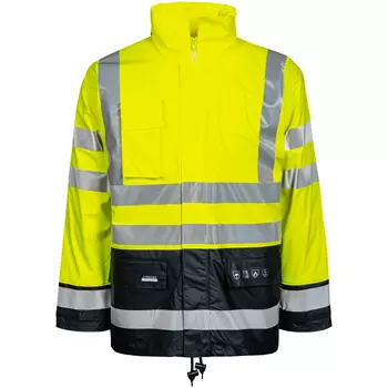 Lyngsøe PU winter jacket, Hi-vis Yellow/Marine