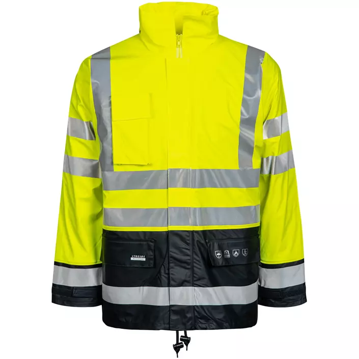 Lyngsøe PU winter jacket, Hi-vis Yellow/Marine, large image number 0