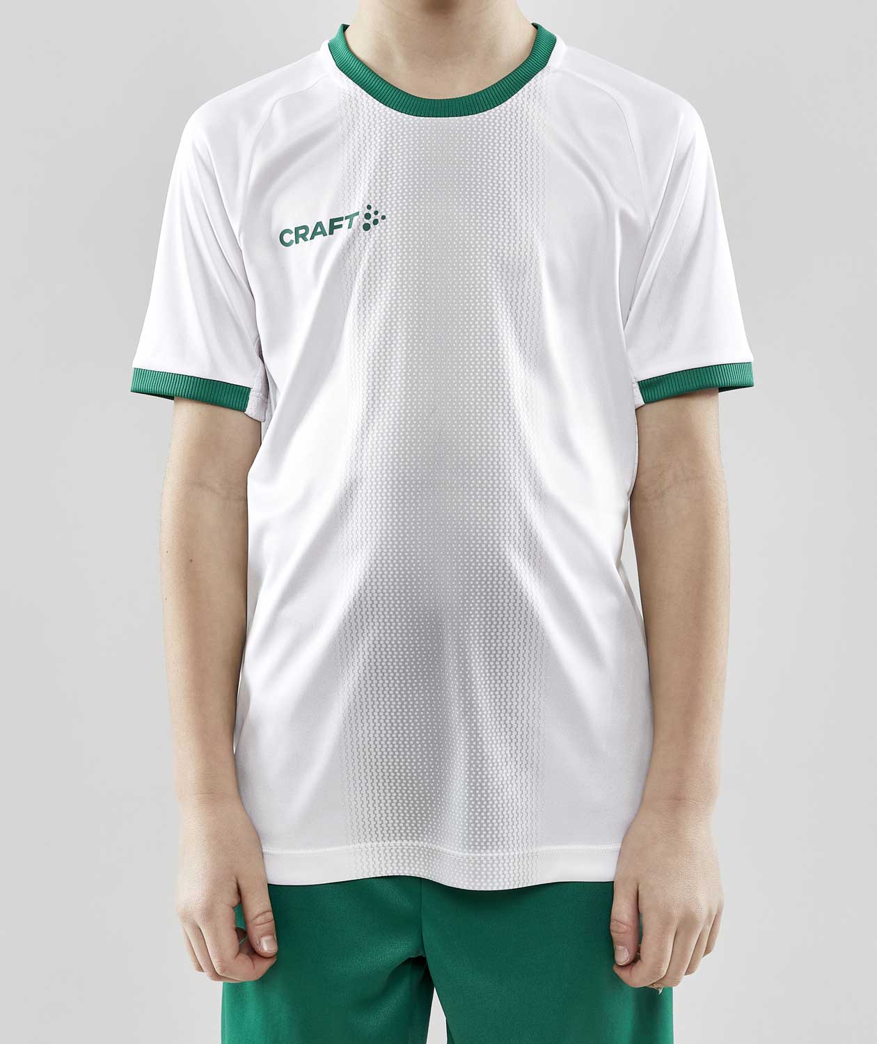 Craft Progress 2.0 Graphic Jersey T-shirt for kids, White/Team Green, large image number 1