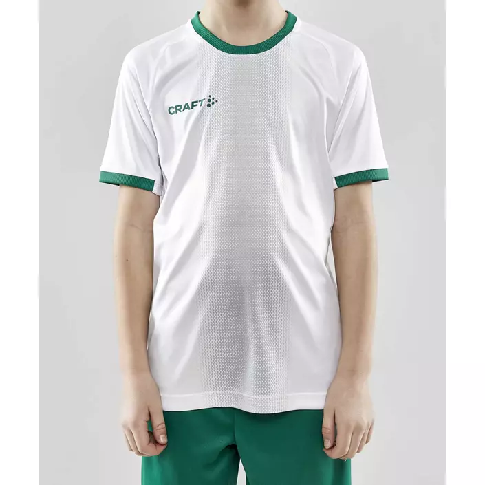 Craft Progress 2.0 Graphic Jersey T-Shirt für Kinder, Weiß/Team Green, large image number 1