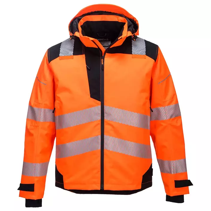 Portwest PW3 shell jacket, Hi-Vis Orange/Black, large image number 0