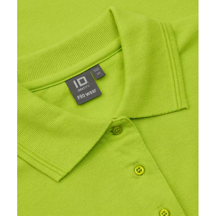 ID PRO Wear dame Polo T-skjorte, Limegrønn, large image number 3