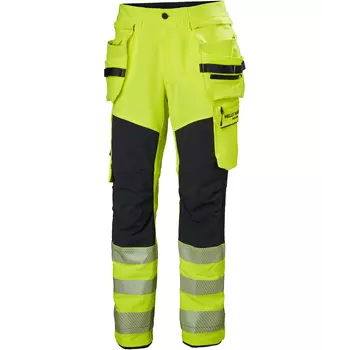 Helly Hansen ICU BRZ craftsman trousers full stretch, Hi-vis yellow/Ebony