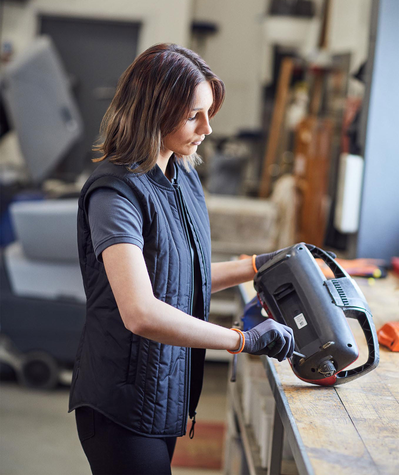 ID CORE women's thermal vest, Navy