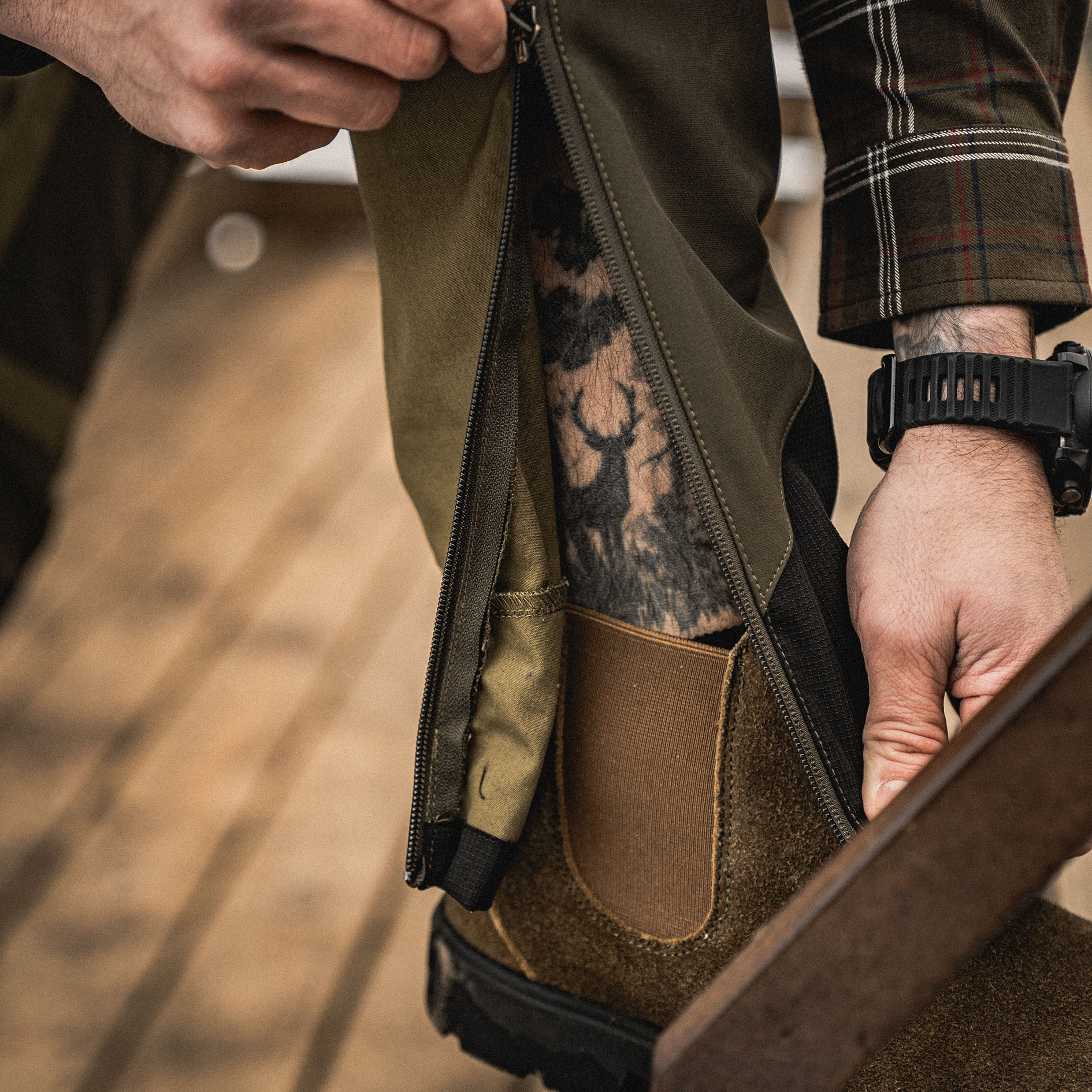 Seeland Hemlock bukser, Military olive/Pine green, large image number 11