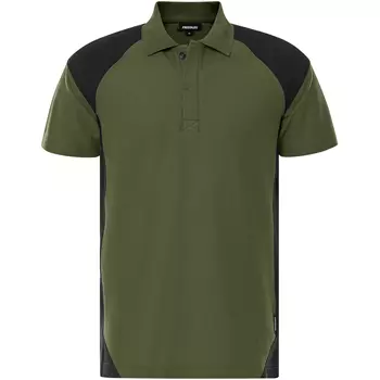 Fristads Heavy polo T-shirt 7047 GPM, Army Green/Black