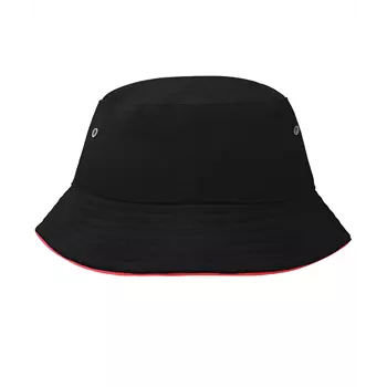 Myrtle Beach bucket hat for kids, Black/Red