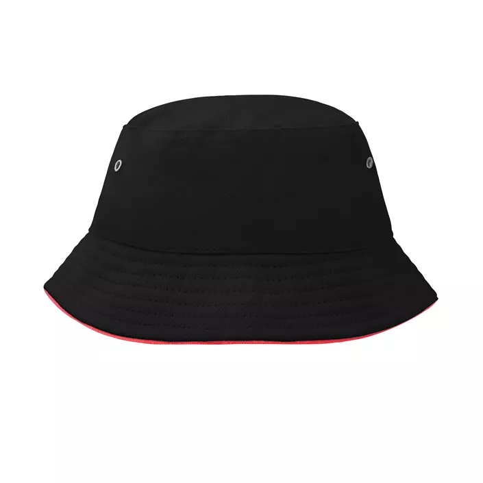 Myrtle Beach bucket hat for kids, Black/Red, Black/Red, large image number 0