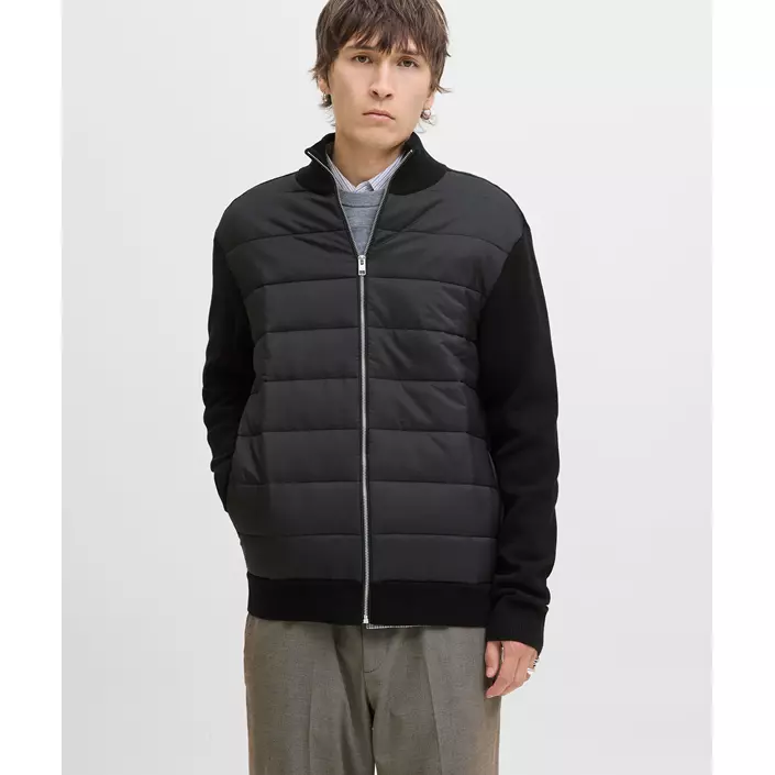 Jack & Jones JJEPERFECT hybrid cardigan, Black, large image number 1