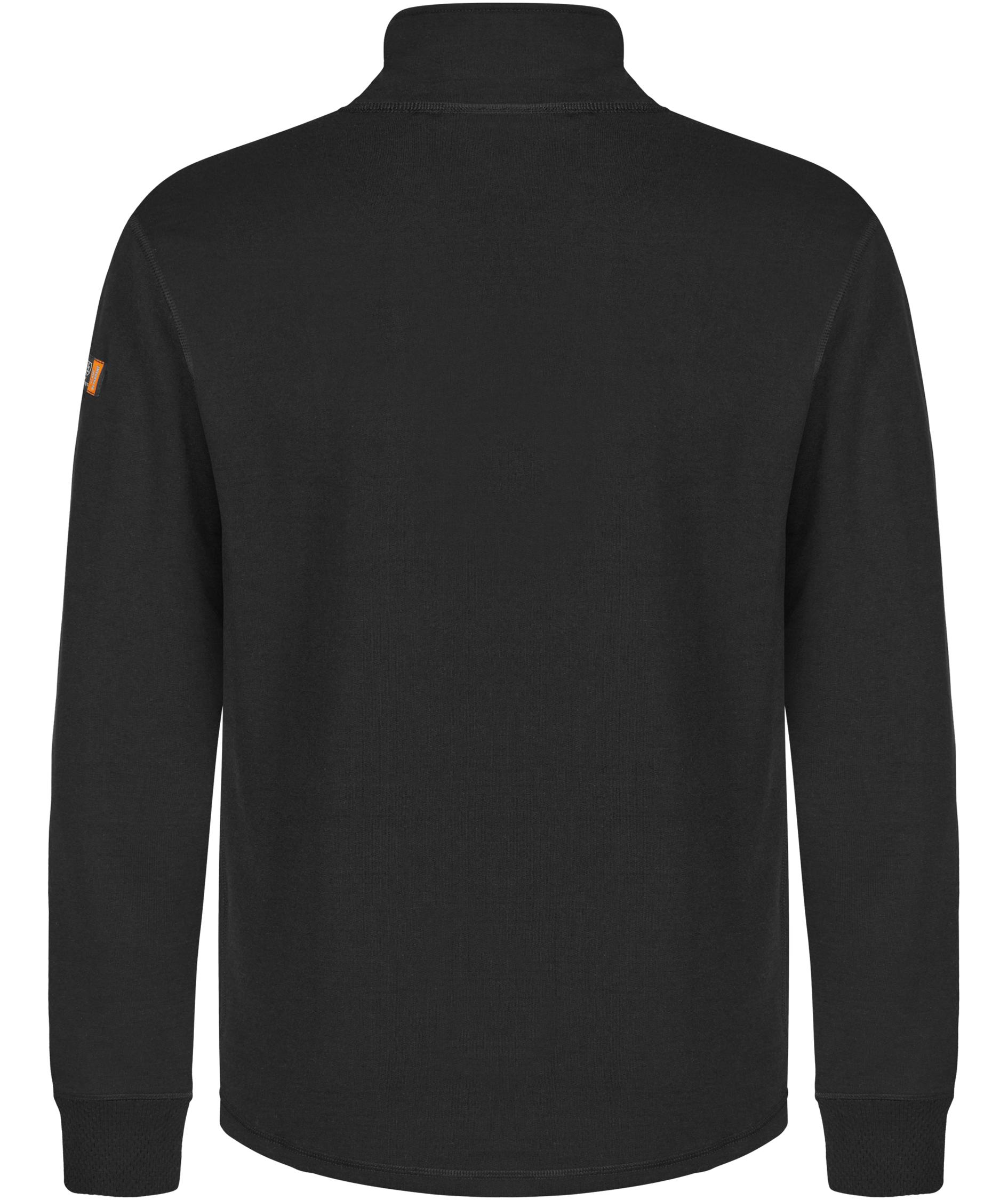 Tranemo FR cardigan med merinould, Sort, large image number 1