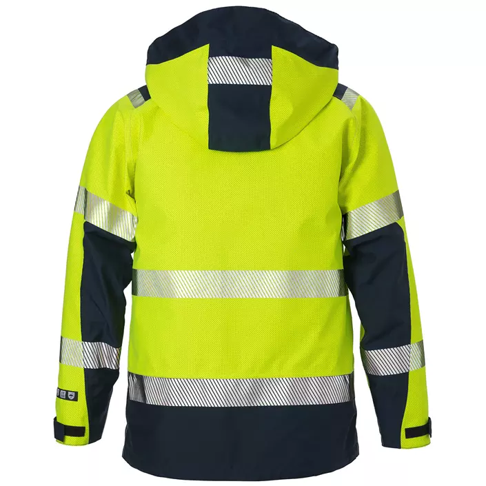Fristads work jacket 4095, Hi-vis Yellow/Marine, large image number 1