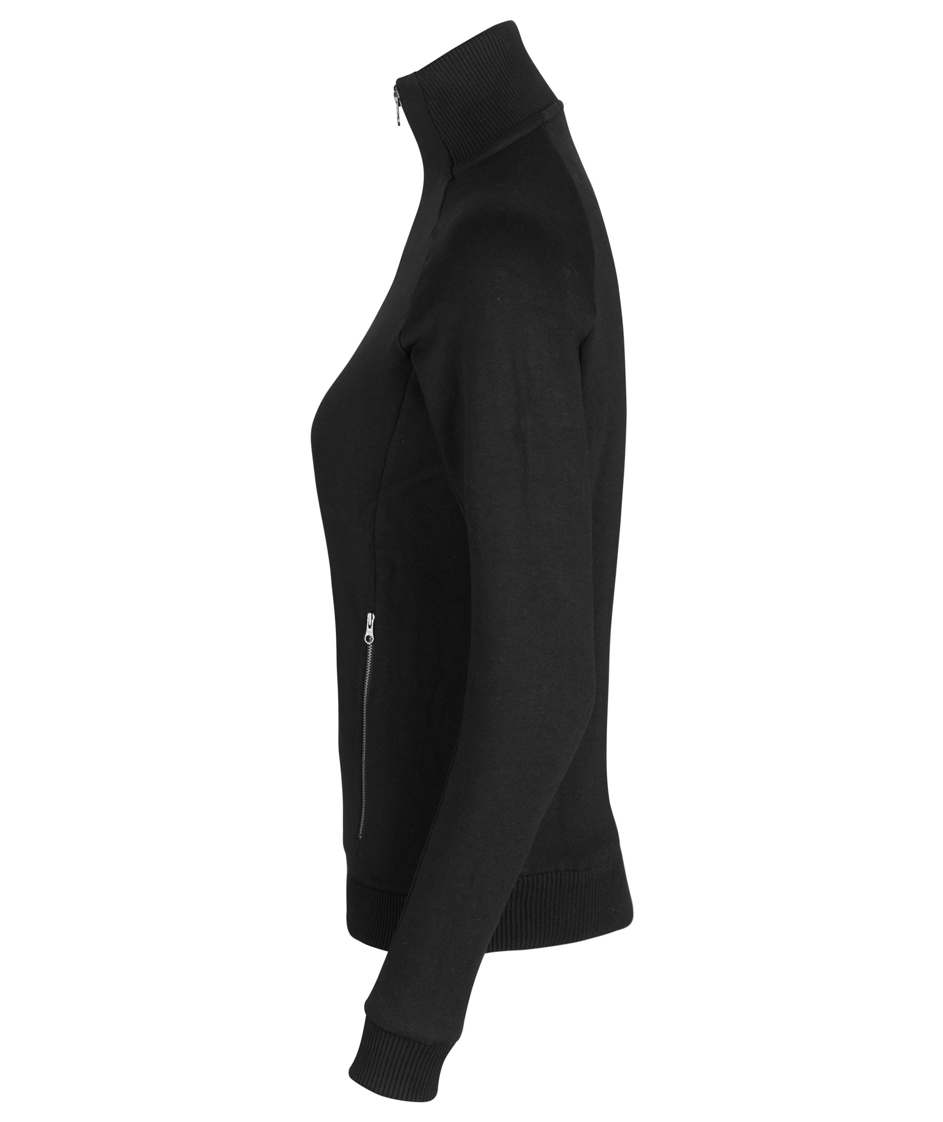 ID cardigan with zipper women's, Black, Black, large image number 2