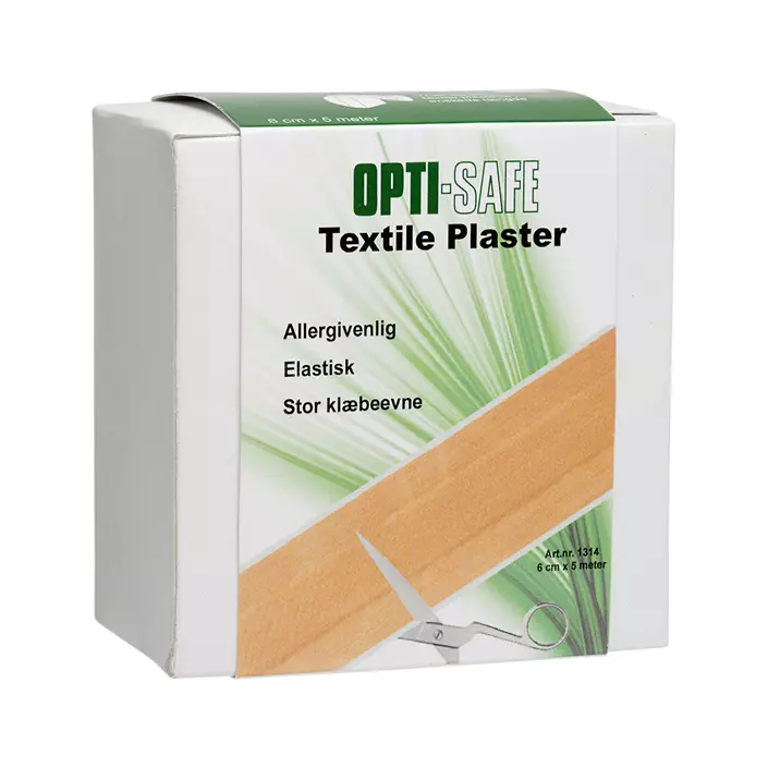 Opti-safe Pflaster Textil 6 cm x 5 m, Beige, Beige, large image number 0