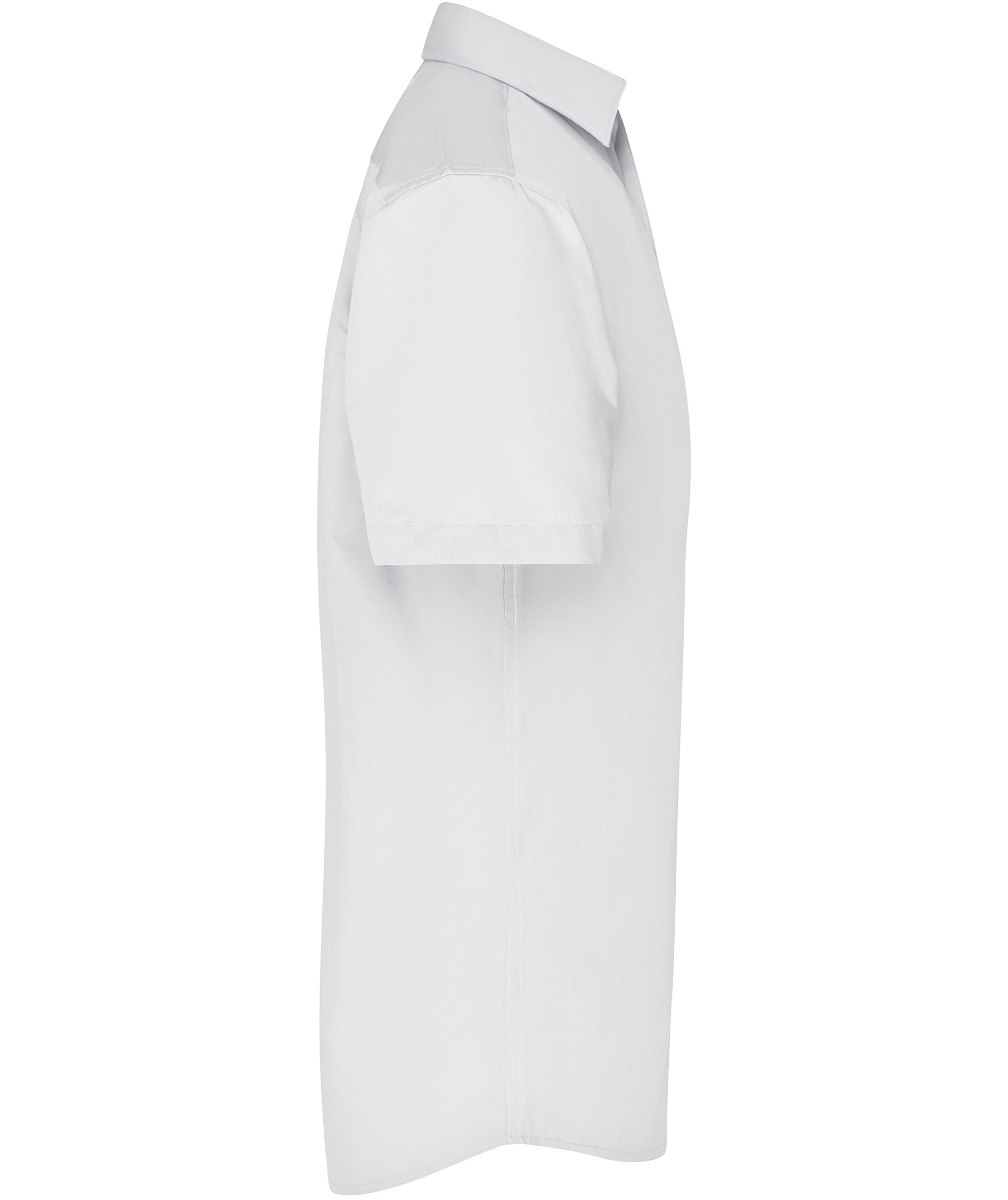 James & Nicholson classic fit short-sleeved shirt, White, large image number 2