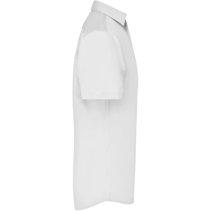 James & Nicholson modern fit short-sleeved shirt, White, large image number 2