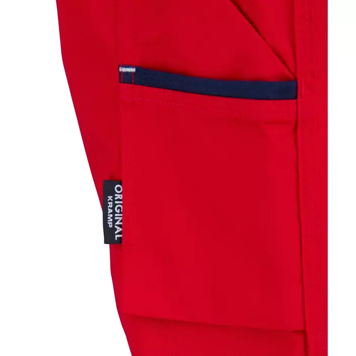 Kramp Original work trousers with belt, Red/Marine Blue, large image number 6