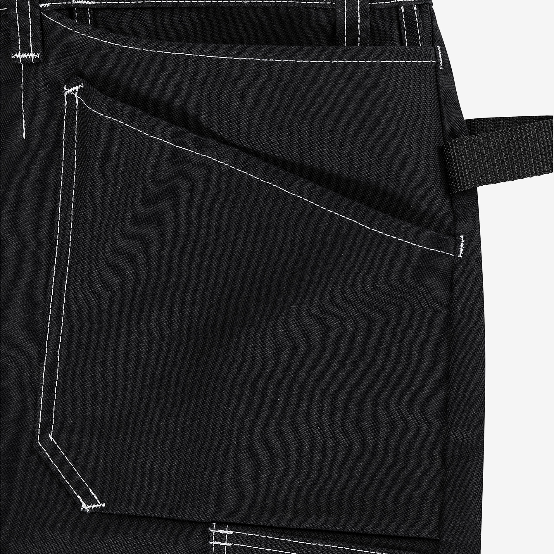 Fristads h&aring;ndv&aelig;rkerbukser 247 FAS, Sort/Hi-Vis Gul, large image number 6