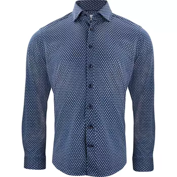 J. Harvest & Frost Piqué Indigo Bow 131 slim fit skjorte
