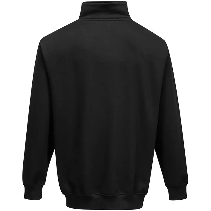 Portwest Sorrento half zip sweatshirt, Sort, large image number 1