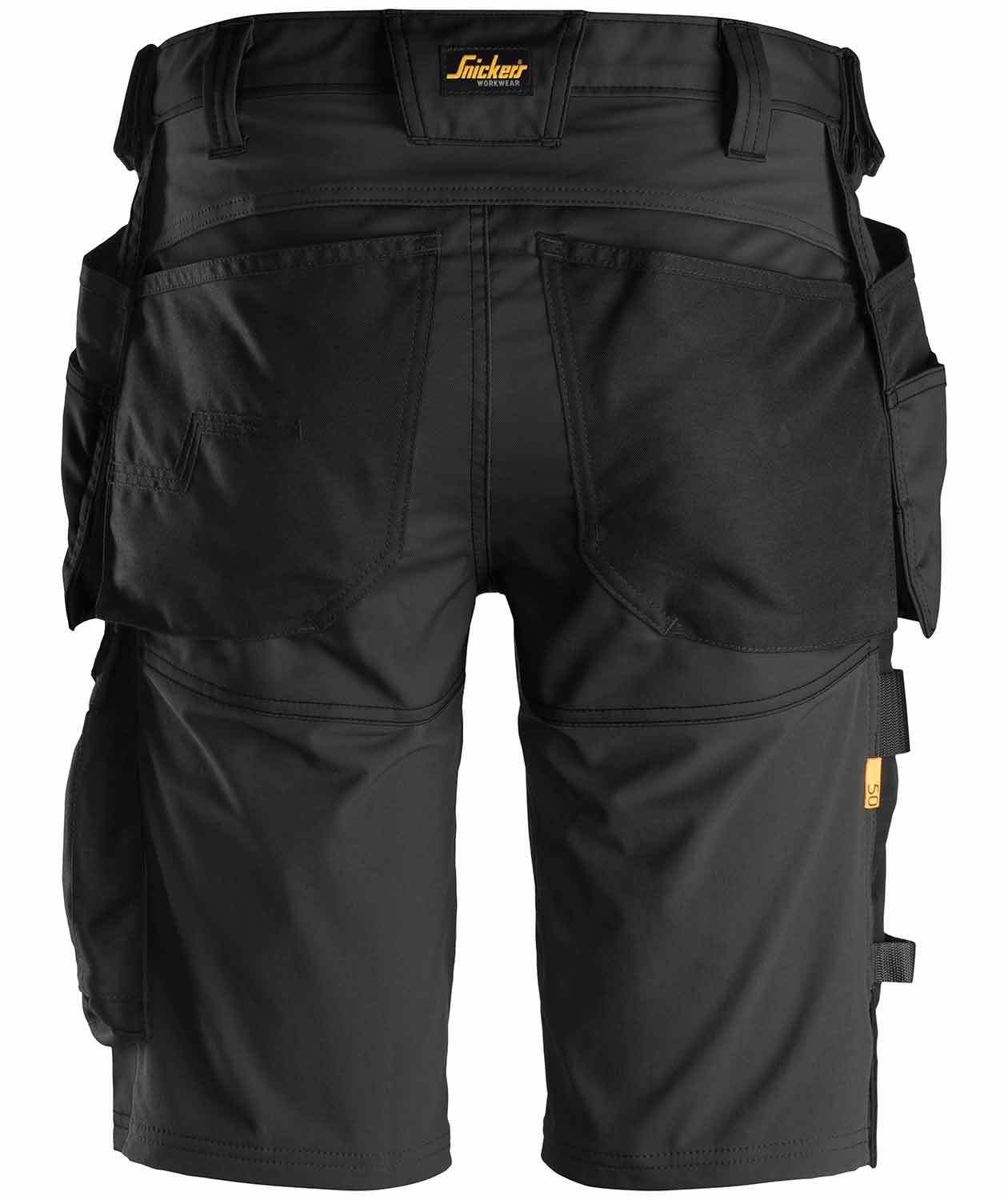 Snickers AllroundWork craftsman shorts 6141, Black, large image number 2