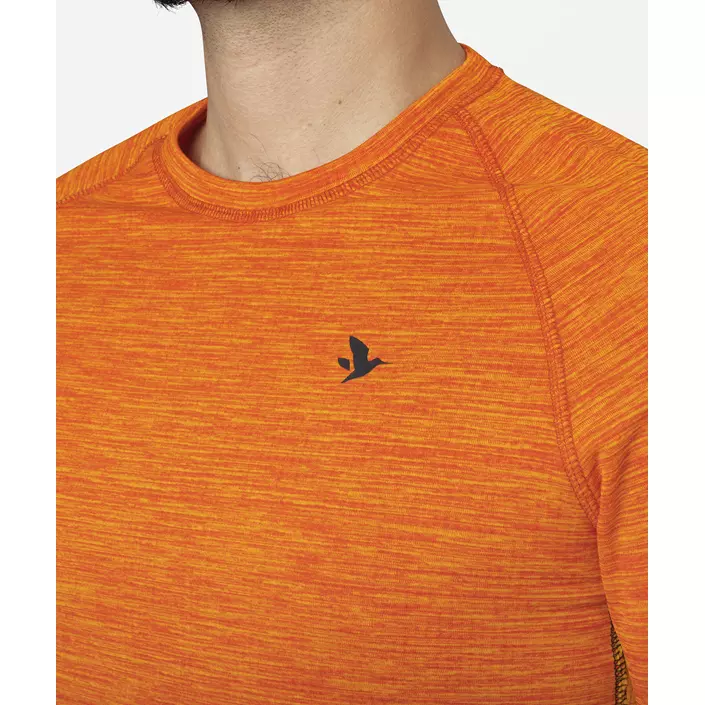 Seeland Active langermet T-skjorte, Hi-vis Orange, large image number 2