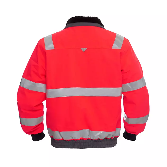 Engel pilot jacket, Hi-vis red/grey, large image number 1
