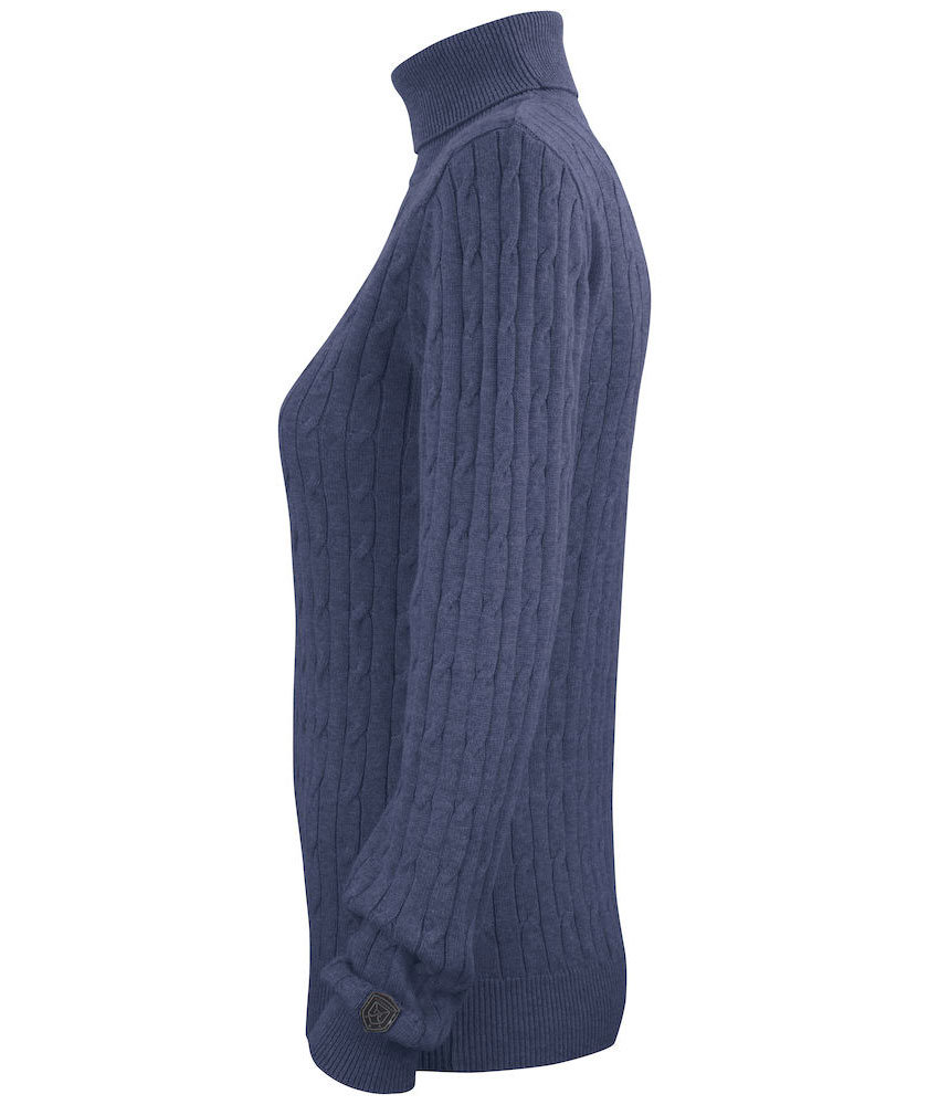 Cutter & Buck Blakely women's turtleneck, Navy melange, large image number 3