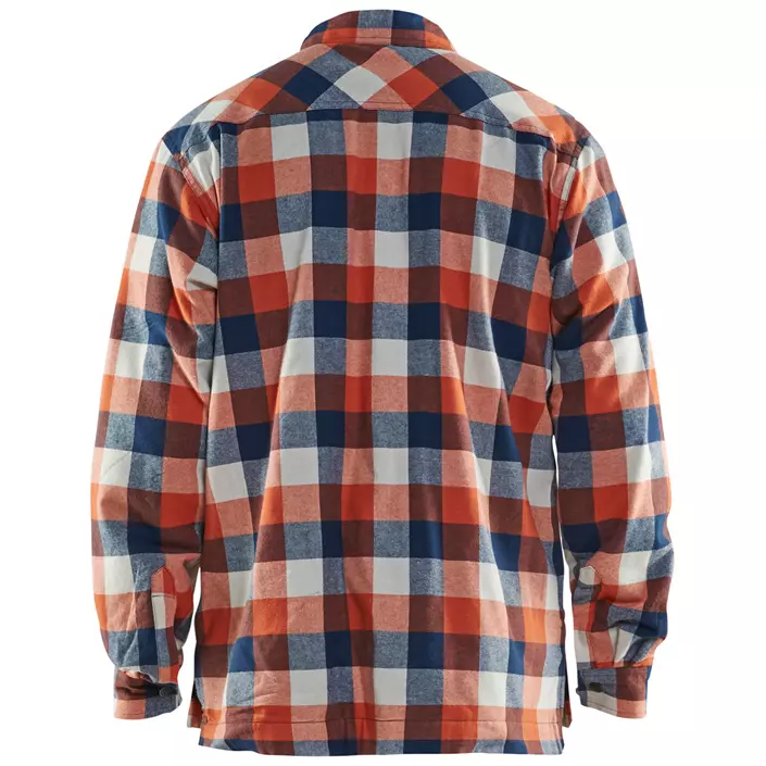 Blåkläder flannel lumberjack shirt with lining, Marine/Orange, large image number 1